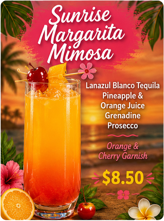 Sunrise Margarita Mimosa - $8.50