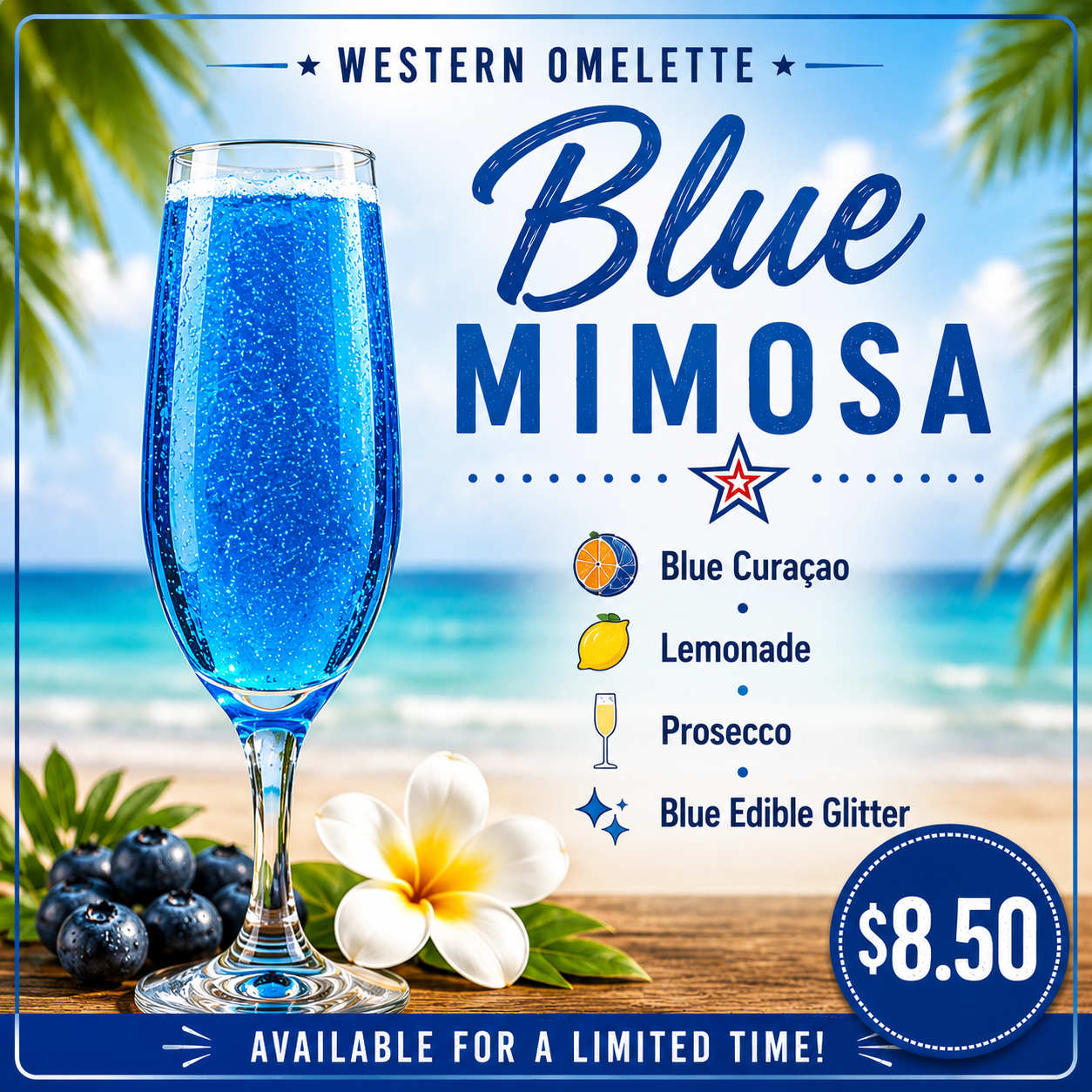 💙 Blue Mimosa - $8.50