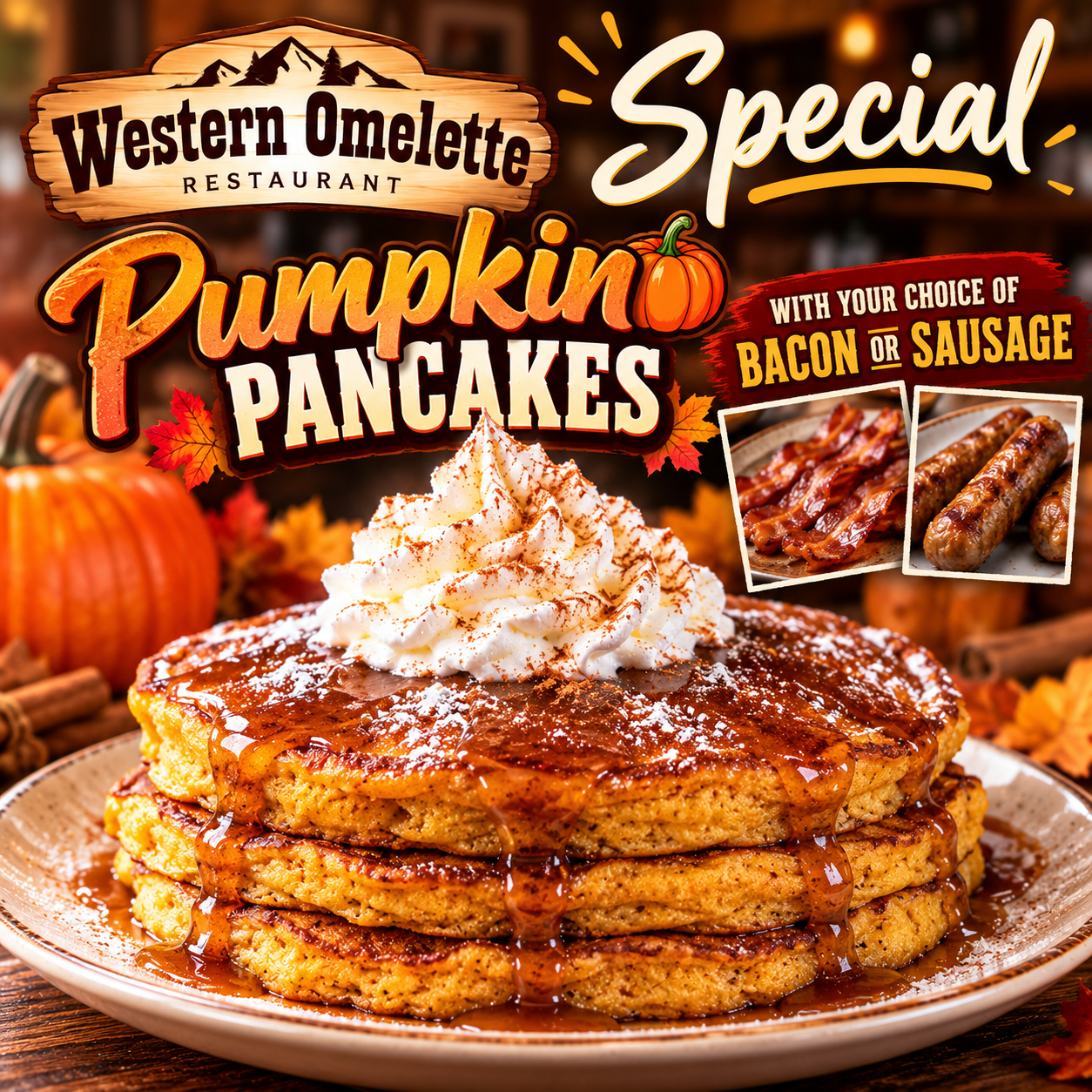 🍁 PUMPKIN PANCAKES